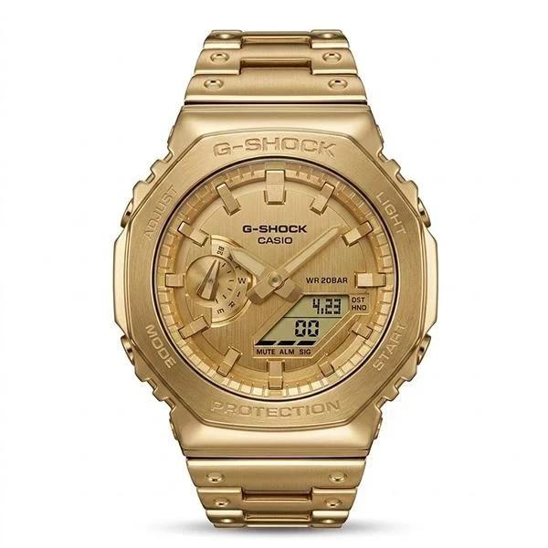 Casio G-Shock GM-2100YMG-9A9 Limited Edition Gold Steel Luxury Sports Watch Box