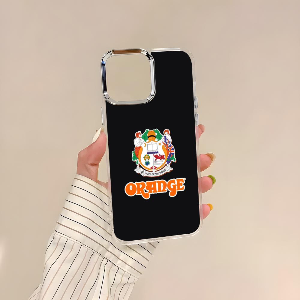O-Orange Guitar Amp Phone Case For IPhone 17 Air 16 15 14 13 12 11 Pro Pro Max Plus Transparent Soft Cover