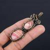Rhodochrosite Jewelry, 999 Copper Wire Wrapped Pendant, Handmade Gemstone Jewelry Pendant, For Memorial Day