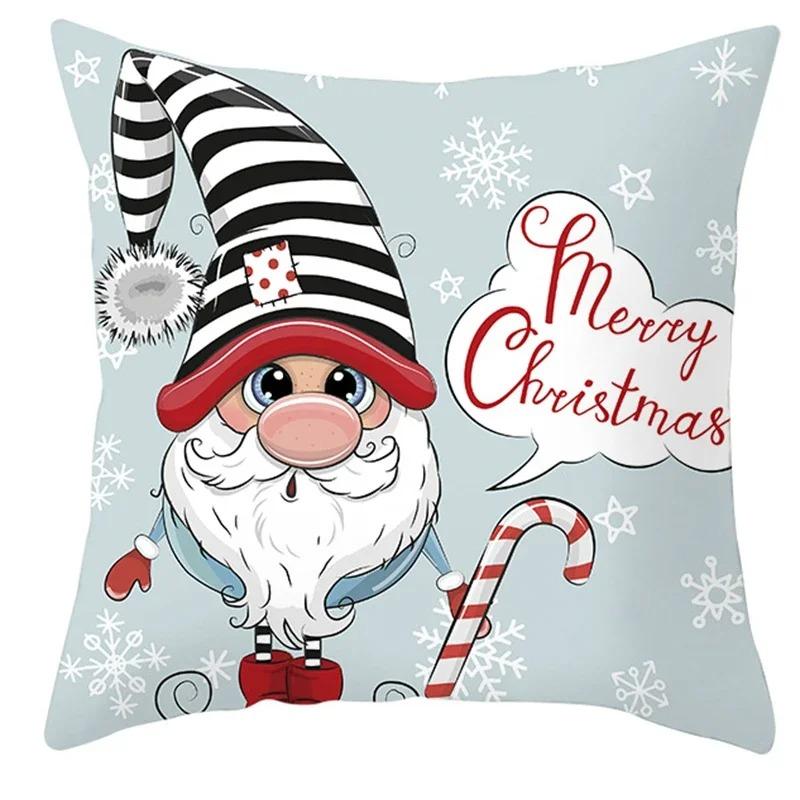 Christmas Themed Pillowcases Car Accessories Office Santa Claus Living Room Sofa Home Pillowcases