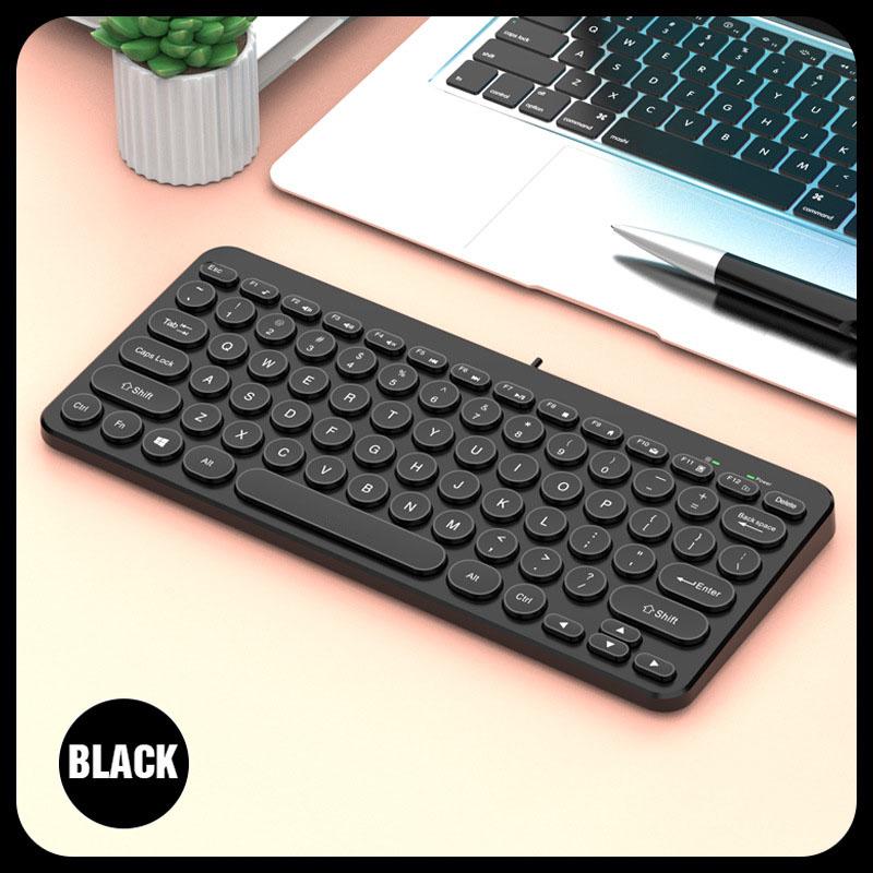 87 Key Chocolate Mini Keyboard Neutral K1000 Laptop Keyboard USB Cable Multimedia Keyboard Light Thin Silence Waterproof