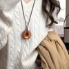 Multipurpose Artistics Bread Charm Necklace Featuring Wreath Bagel and Smiling Pretzel Miniatures Fashion Accessory