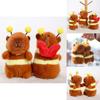 Cute Bee Capybara Plush Keychain With Vibrating Wings For Kids And Collectors