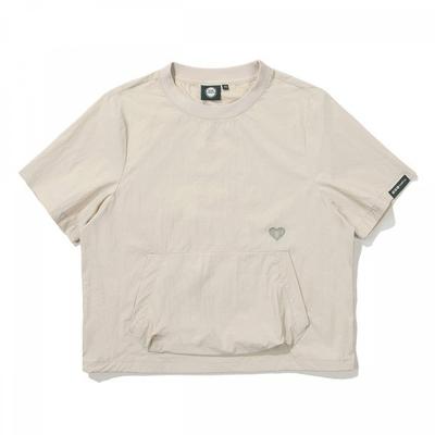 BBC EARTH Woven ShorT Sleeve T shirT  Cream  EarTh hearT