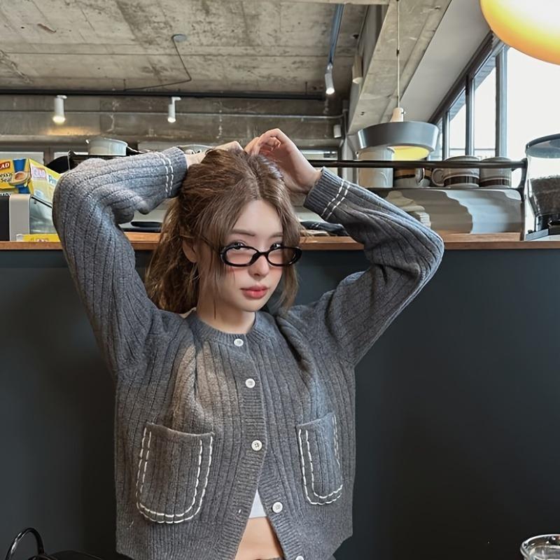 1pc Y2K Retro Oval Glasses - Lightweight Full-Rim Frame Fashion Eyewear Vintage-Inspired for Women’s Everyday Casual Eyewear