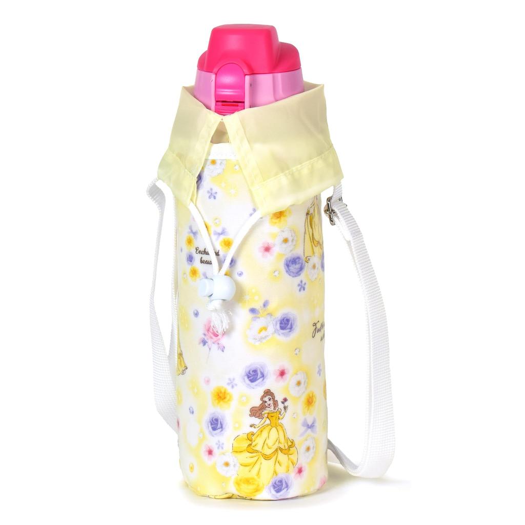 COLORFUL CANDY STYLE Disney Backpack and Water Bottle Cover Set Featuring Belle from BEAUTY AND THE Perfect for Leisure Field Sports Elementary and