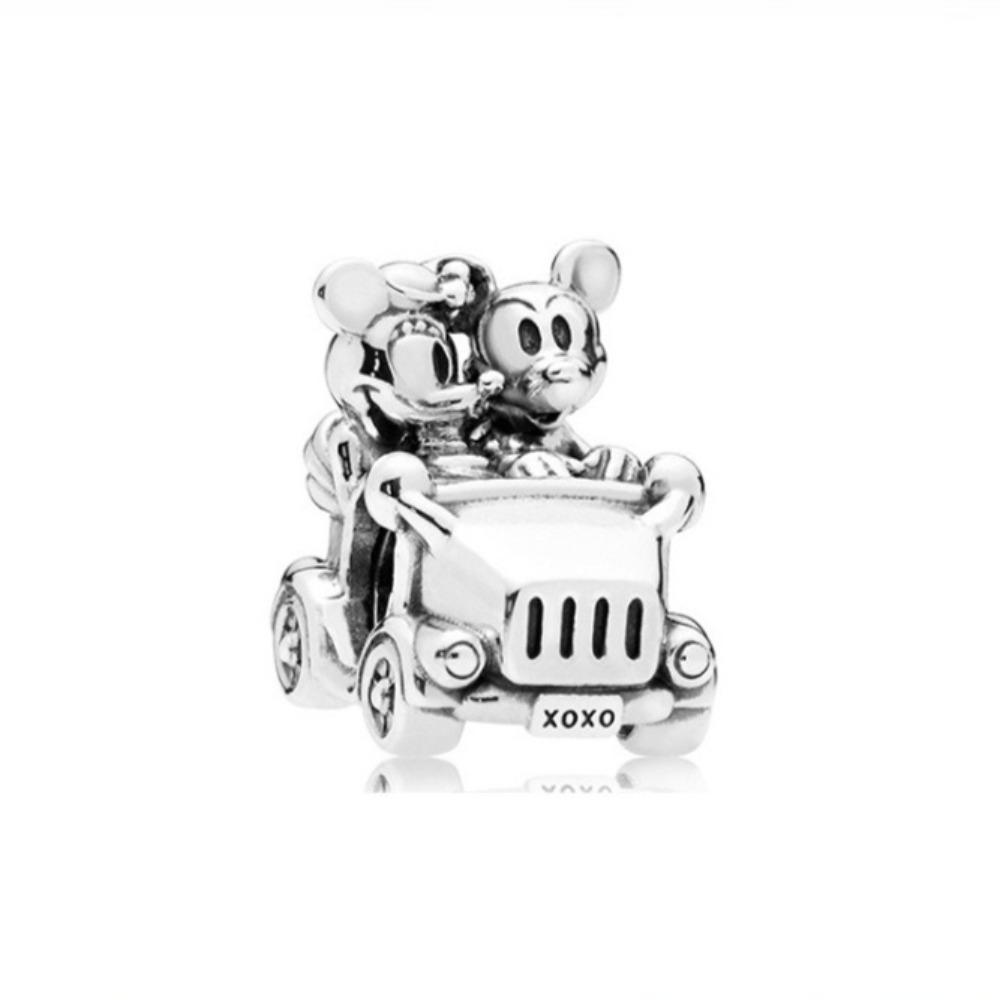 Silver Plated Beads DIY Full Rhinestone Beading Clasp White Copper Jewelry