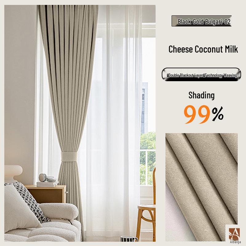 

Хлопково-льняные светонепроницаемые шторы премиум-класса в стиле ваби-саби с тепло- и звукоизоляцией Unprocessed per meter