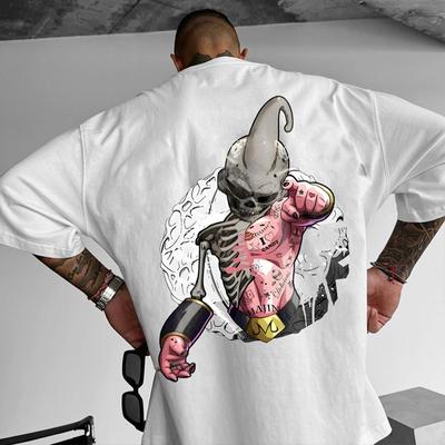 Anime&Manga T-Shirt Mens GYM Sports Cotton T Shirts for Women Japanese HIP HOP Men Clothing Y2K Streetwear Short Sleeve Tops Tee