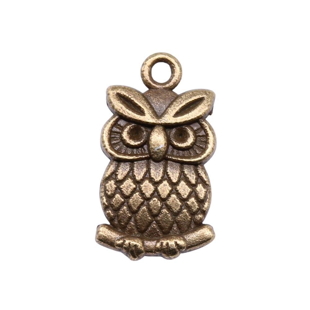 Owl Charms Mini Antique Alloy Pendants For Animal Themed Jewelry Making