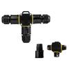 A25F-Waterproof IP68 Screwless Lever Outdoor T Shape 3P Junction Box 3 Way 4-11Mm 450V 24A CE Electrical Quick Release Cable