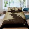 Western Cowboy Duvet Cover Set Vintage Farmhouse Bedding Set for Kids Boys Teens Queen Size Soft 2/3pcs Polyester Quilt Cover
