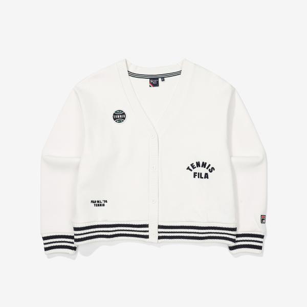 Fila Cotton Blended Cardigan Fs2ftf3361f Fwh white/100