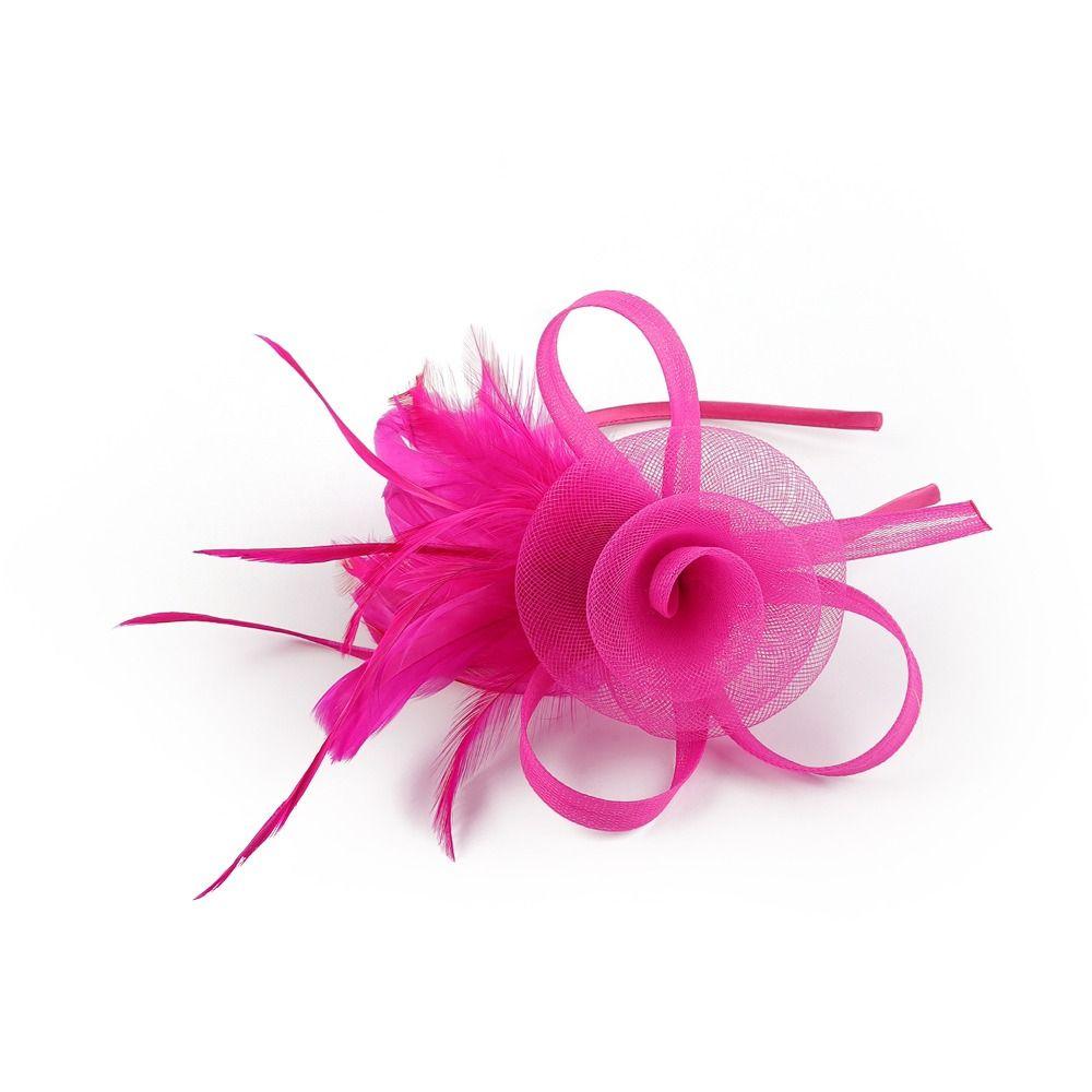 

Retro Small Top Hat Headband Luxury Fascinator Headdress Sweet Feathers Mesh Headband Bride зелений
