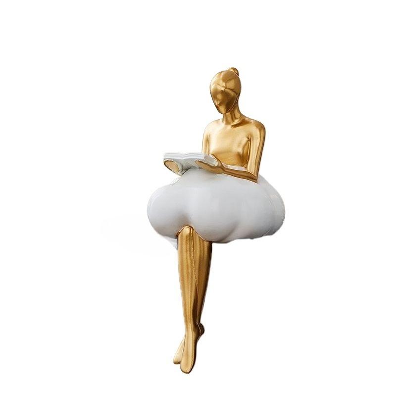 Creative cloud edge girl table ornament office living room TV cabinet entrance decoration small objects home decoration