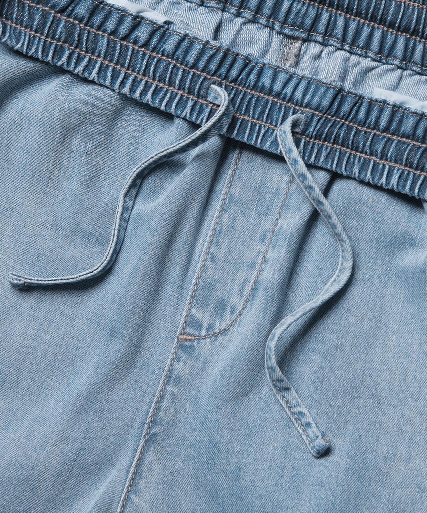 MUSINSA STANDARD WOMAN Women'S Lightweight Wide Elastic Denim Pants [Light Indigo]