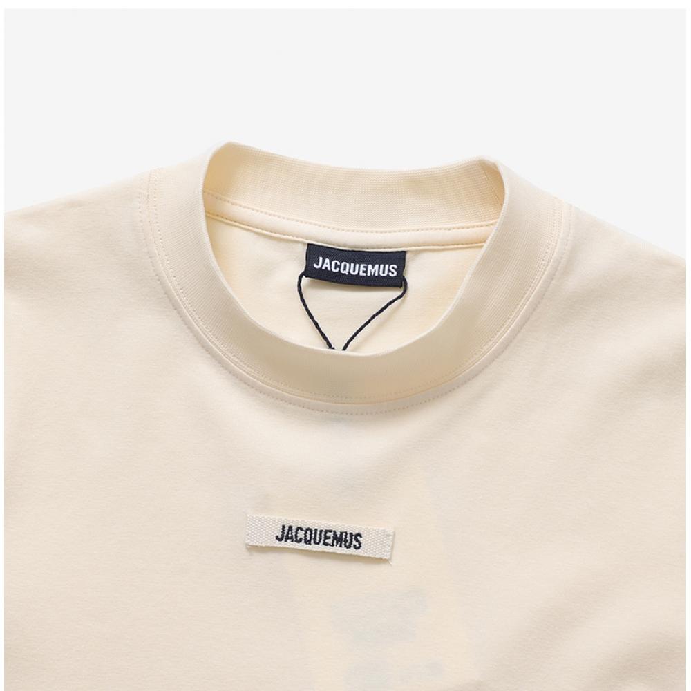 JacquemuS 241jS155 2031 130 Le GloSS Grain groSGrain Logo Women S Long SLeeve Tee