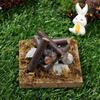 House Doll Accessories Villa Scene Model Fairy Garden Decor Dollhouse Bonfire Miniatures Campfire