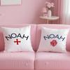 Luxury Brand N-Noah Cushion Cover Soft Short Plush Double-Sided Printing Home Decor Machine Washable Pillow Case Gift