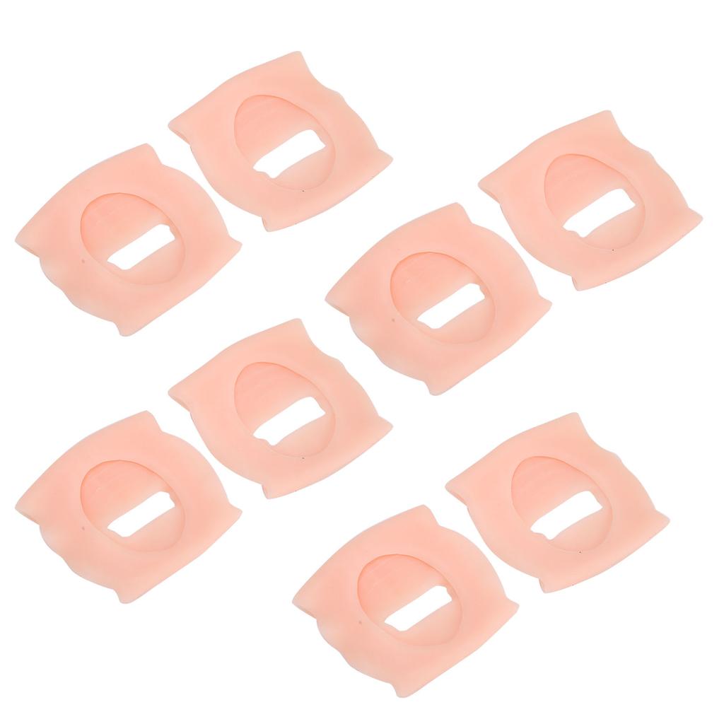 4 Pairs SEBS Arch Support Orthopedic Pads for Women Men Foot Varus Vaus O-Type Leg Correction(White )