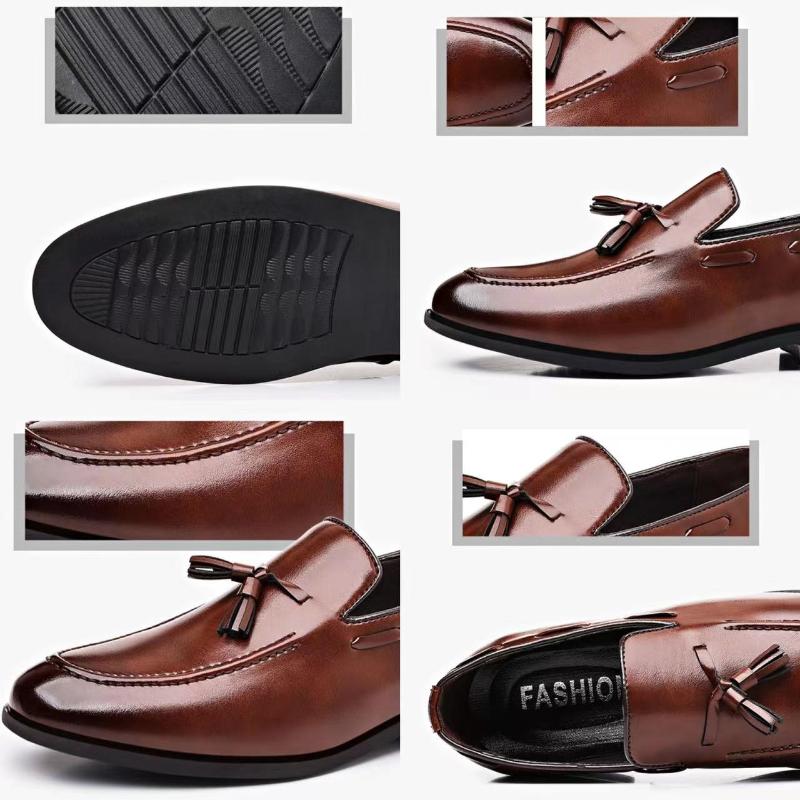 Herrenschuhe Neu Pu-Leder Modeschuh für Herren Große Größe Business Formell Freizeit Schuhe Slipper Hochzeit Herrenschuhe Zapatos