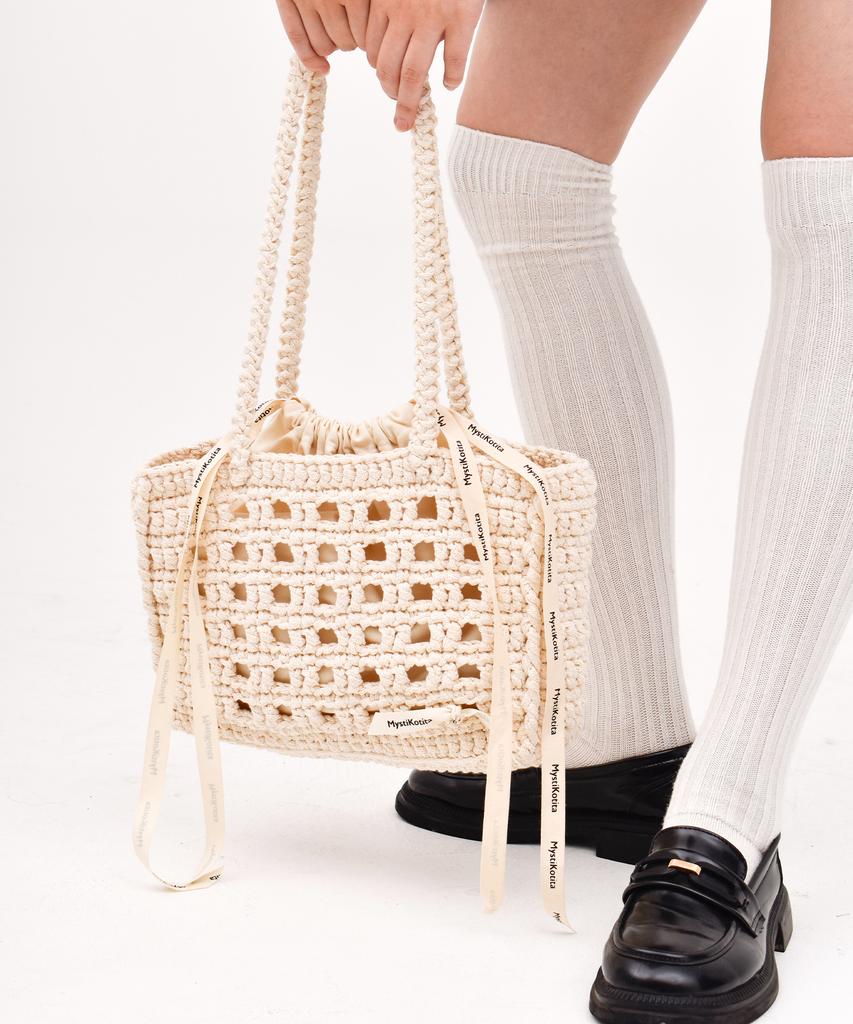 Mystikotita Ekrang Net Bag - Ivory