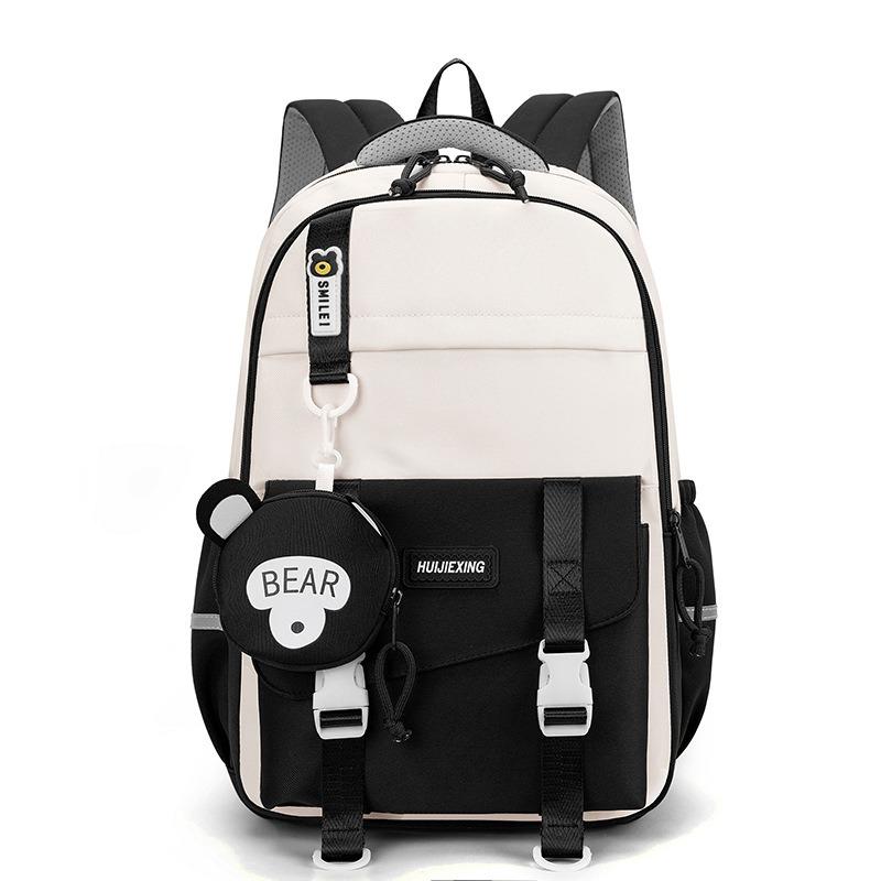 Contrasting colors cute schoolbag female new primary and secondary school students grade 3 to 6 high-value backpack