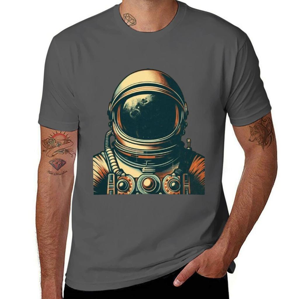 Spaceman T-Shirt Functional Casual Short Sleeve Tee