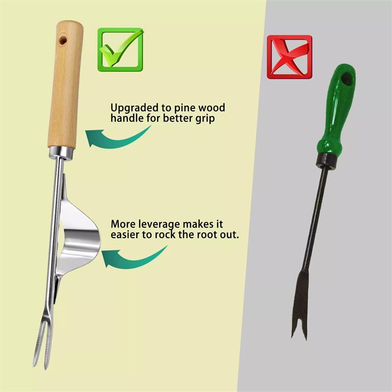 Stainless Steel Manual Weeder Garden Outdoor Hand Weeding Tool Removal Farmland Puller Dandelion Digging Lawn Weeder Transplant