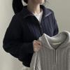 Autumn and Winter Thick Knit Top Half Zipper Sweaters Women Vintage Twisted Knitted Crop Pullover Casual Mujer Long Sleeve Tops