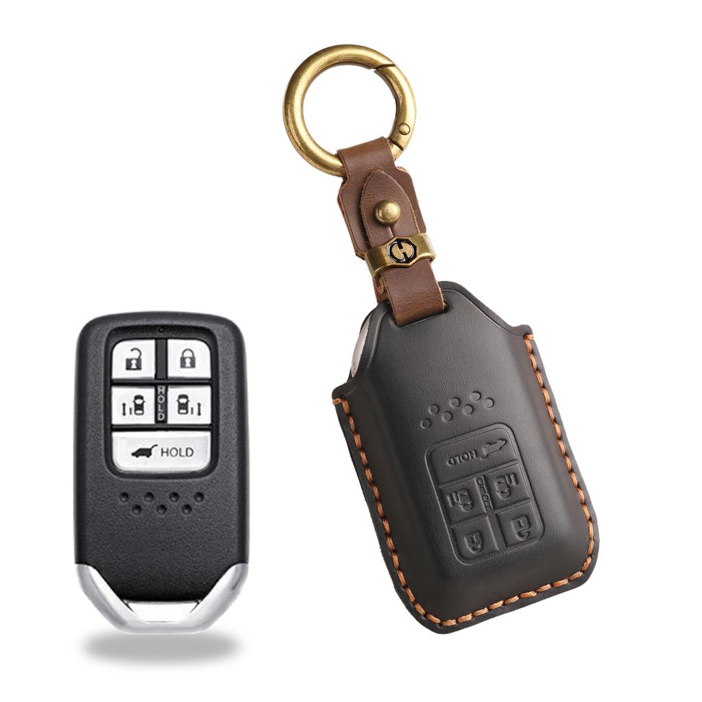 Retro Key Cover Is Suitable for Honda Key Bag CRV Lingpai XRV 10th Generation Civic Accord Crown Fit Leather.