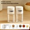 2-In-1 Glass Salt Spice Dispenser with Press-Type Portion Control Airtight 180ml Seasoning