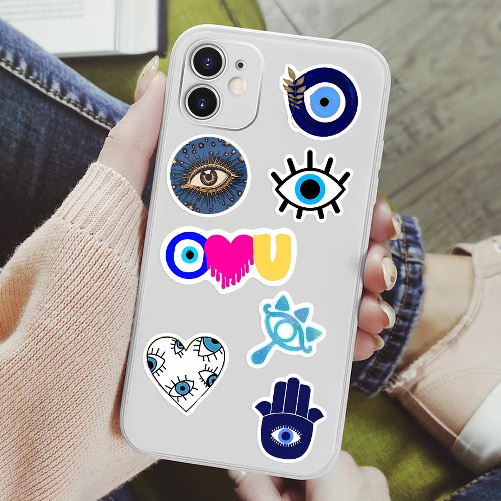 Devil Eye Stickers Vintage Art Aesthetic DIY Toy Gift Decorative Graffiti Decal for Phone Luggage Laptop Scrapbook Waterproof