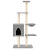 VidaXL Arbre à chat avec griffoirs en sisal Gris clair 145 cm 172095