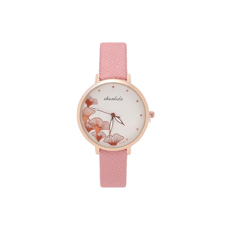 Nordic Niche Ginkgo Biloba Women'S Watch Small Fresh Temperament Student Watch Women'S Minimalist Design Quartz Watch