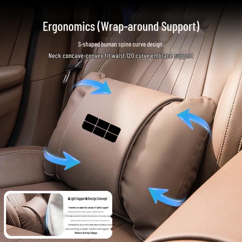 Geely Galaxy Car Accessory Set: Xingyao 8 Headrest, Xingyuan Neck Pillow, Xingjian AL7 Lumbar Support.