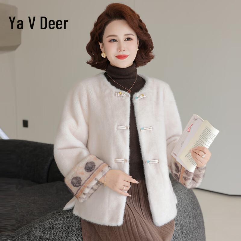 

Yalu Женская новая зимняя шуба из короткого меха в китайском стиле 4XL