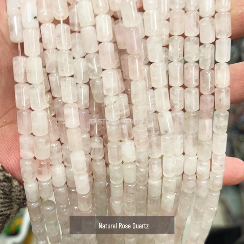 6x10mm Jingde Crystal Agate Cylindrical Loose Beads for DIY Jewelry Accessories