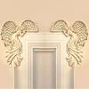 Angel Wings Home Gift Resin Craft Door Frame Ornament Indoor and Outdoor Garden Door Ornament