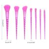Shadow 7 Piece 10 Piece Makeup Brush Set, Electroplated Frosted Spiral Handle, Fan Shaped Eyeshadow Brushes, Beauty