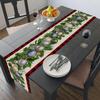 Linen Christmas Table Runner Home Dining Table Cover Tablecloth Christmas Decorations