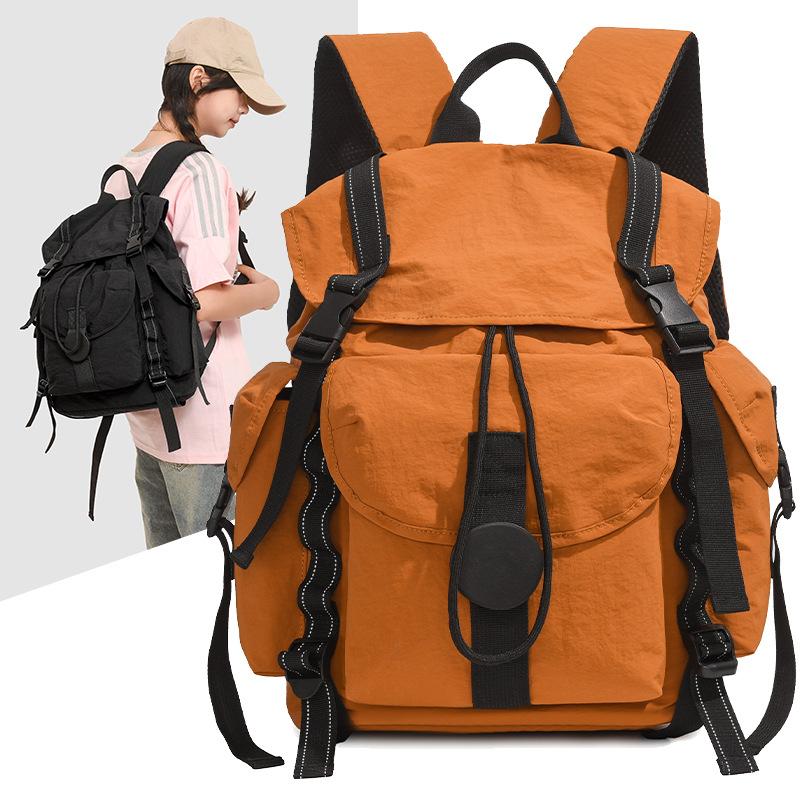 Schoolbag Large Capacity Sports Travel Backpack Women's Anti-splashing Nylon Hiking Backpack Lightweight Multifunctional Outdoor Hiking Bag