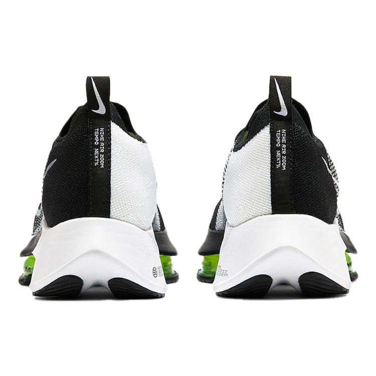 Nike Air Zoom Tempo NEXT% Flyknit Black White Volt Men Sneakers CI9923-001