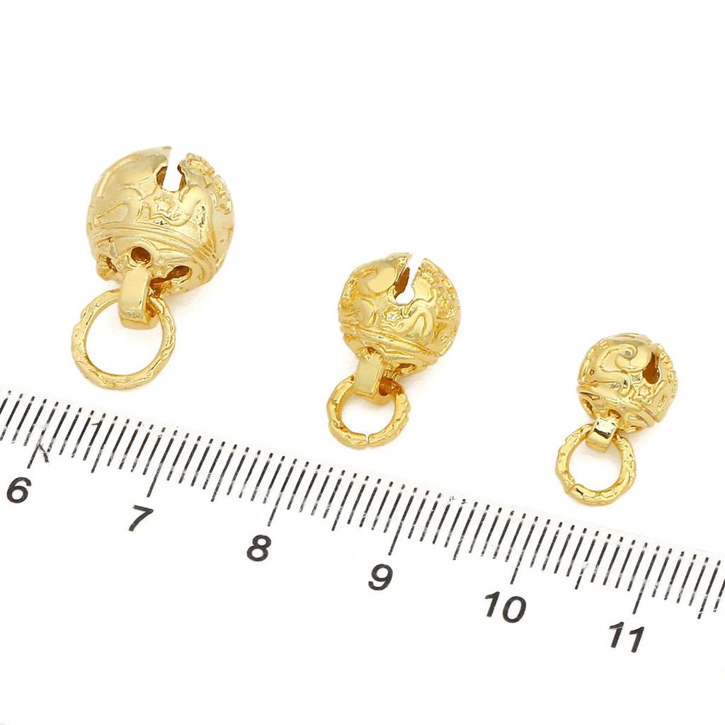Kupferglocken Anhänger DIY für Frauen Ohrring Herstellung Zubehör 1 Set