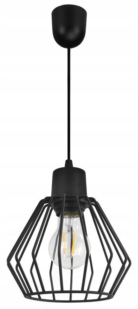 Hanging Lamp, Ceiling Chandelier, Wire Shade, Led