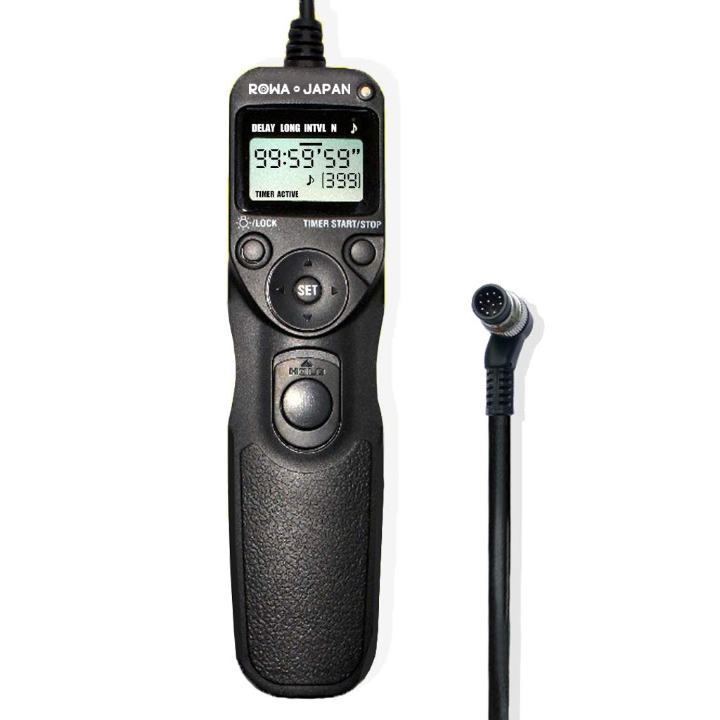 Rowa Japan Compatible Shutter Remote Control for Nikon LCD Display with Timer Function and Unlimited Japanese Instruction Manual MC-30/MC-36