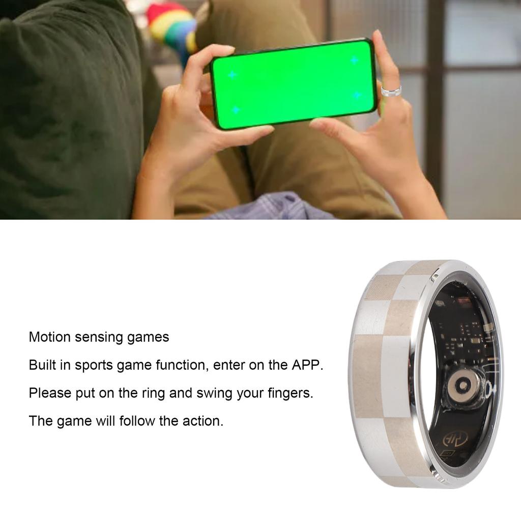 Smart Ring Gesture Control 5ATM Water Proof Aluminium Alloy Smart Health Fitness Ring
