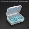 Clear Storage Container with Hinged Lid 65x45x20mm, 4 Pack Plastic Rectangular Box for Beads Art Craft
