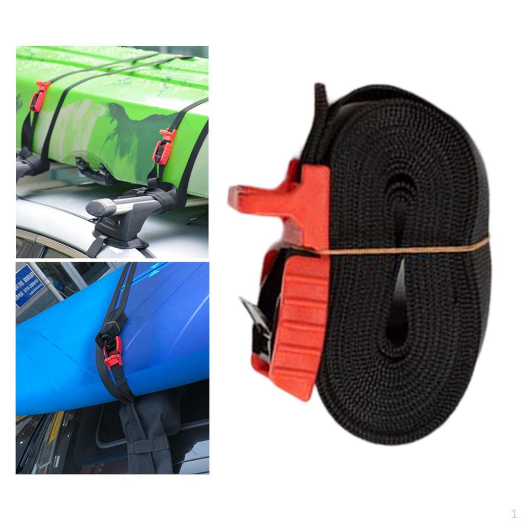 cam Buckle 25mm Webbing Tow Strap 14.7ft Lashing Straps for Bicycles Cargo Snowboard Bag Moving