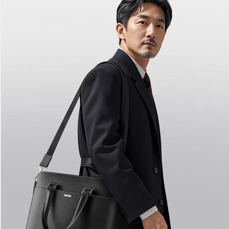 Septwolves Leather Business Briefcase